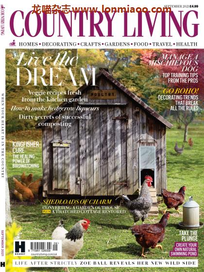 [英国版]Country Living 田园风格家居设计杂志 2021年9月刊